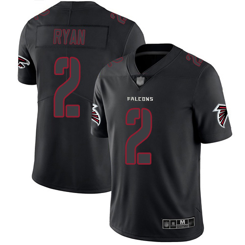 Atlanta Falcons Limited Black Men Matt Ryan Jersey NFL Football #2 Rush Impact->atlanta falcons->NFL Jersey